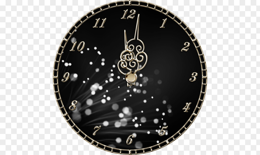 Creative Clock To Pull Free New Years Eve Midnight PNG