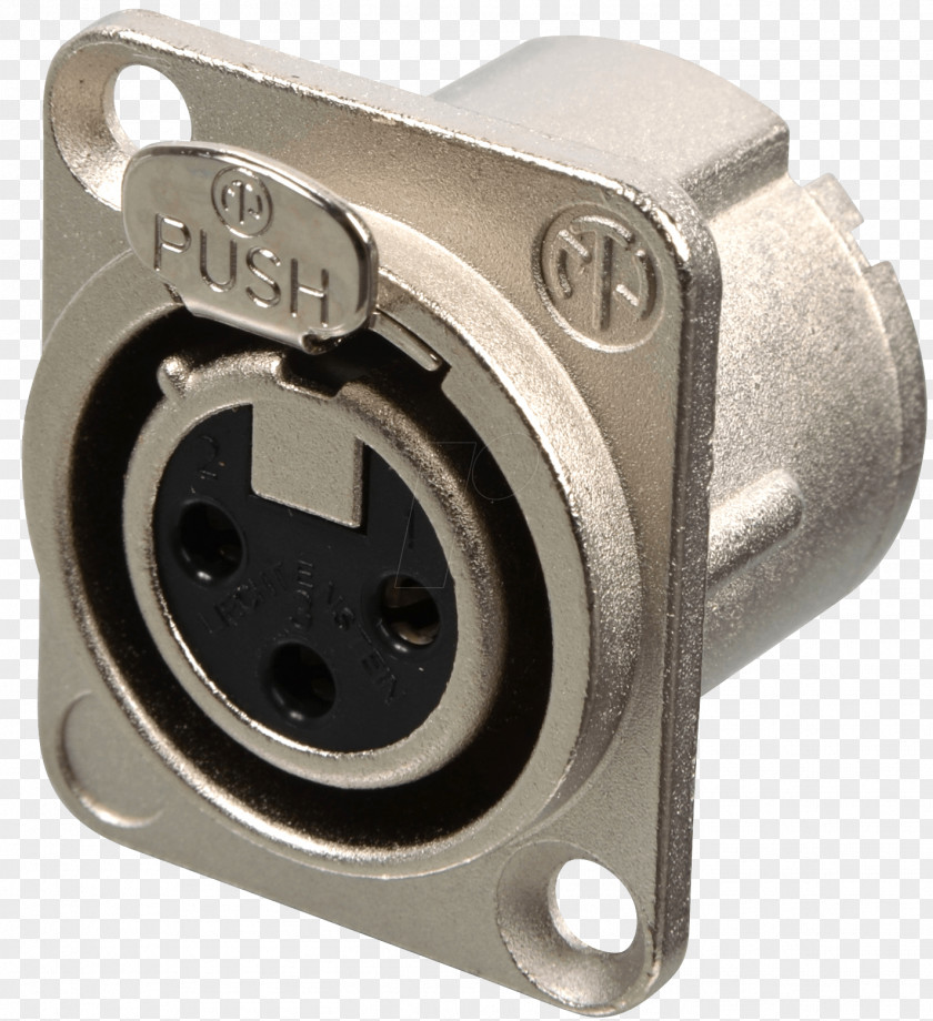 Electrical Connector XLR Neutrik Buchse Phone PNG