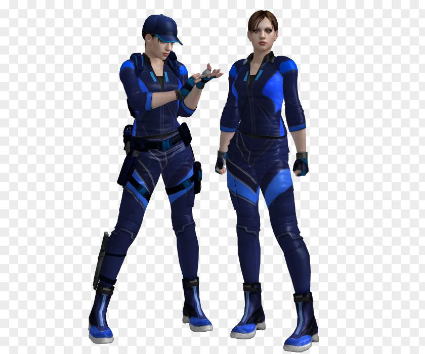Jill Valentine Bsaa Costume Electric Blue PNG