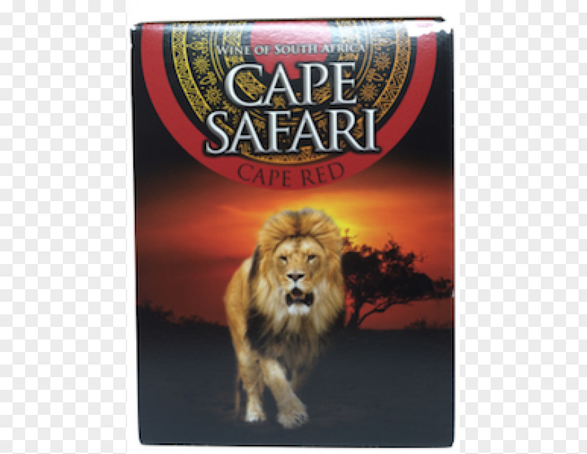 Lion Hunted By The Mate Red Wine Big Cat PNG