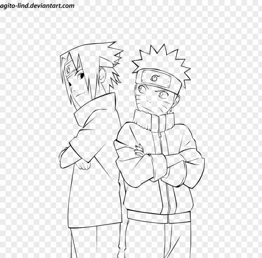 Naruto Sasuke Uchiha Line Art Uzumaki Obito Neji Hyuga PNG