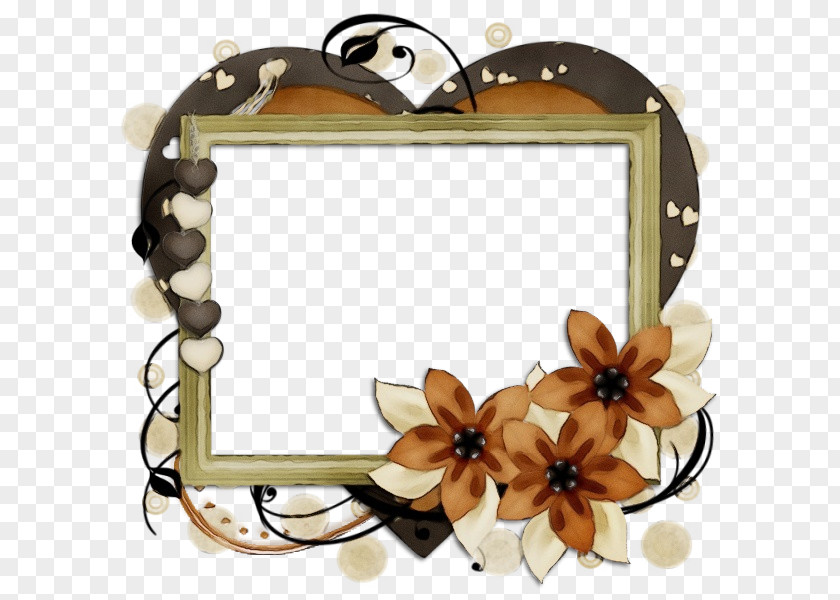 Rectangle Picture Frame Background Watercolor PNG