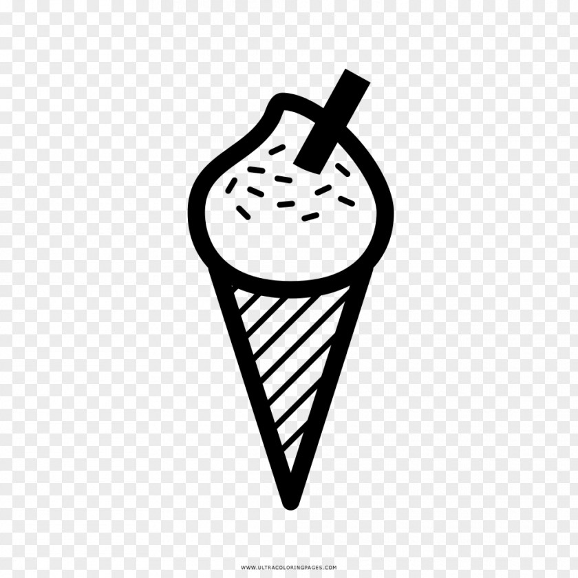 Ice Cream Cones Coloring Book Drawing Painting PNG
