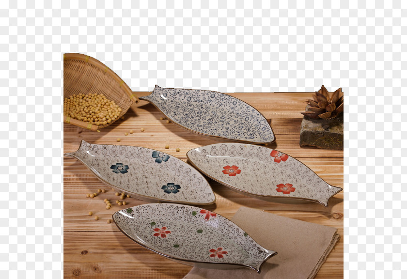 Fish Dish Japanese Cuisine Plate Ceramic Tableware PNG