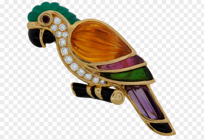 Parrot Decoration Gemstone Earring Brooch Van Cleef & Arpels Jewellery PNG