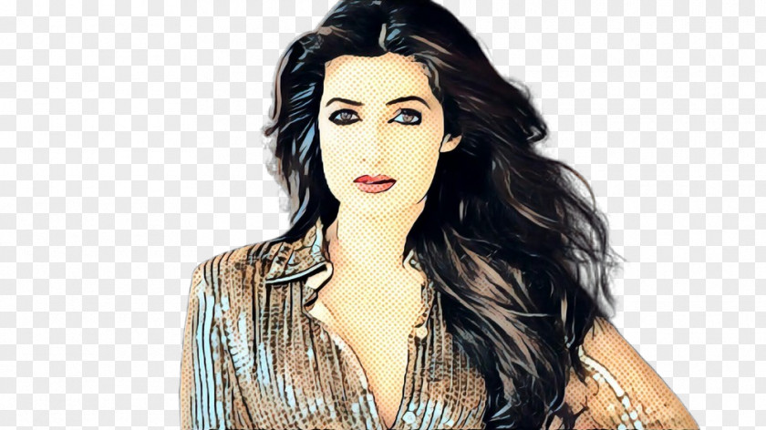 Twinkle Khanna Film Black Hair Bollywood Coloring PNG