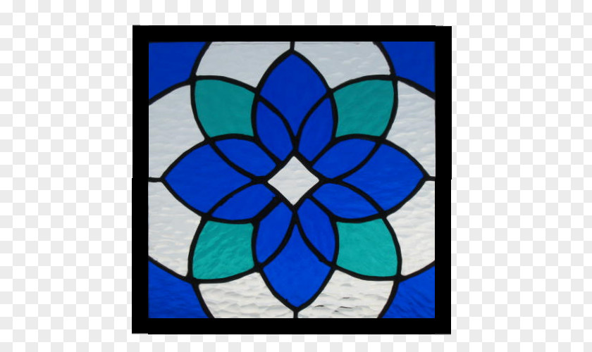 Window Stained Glass Cobalt Blue PNG