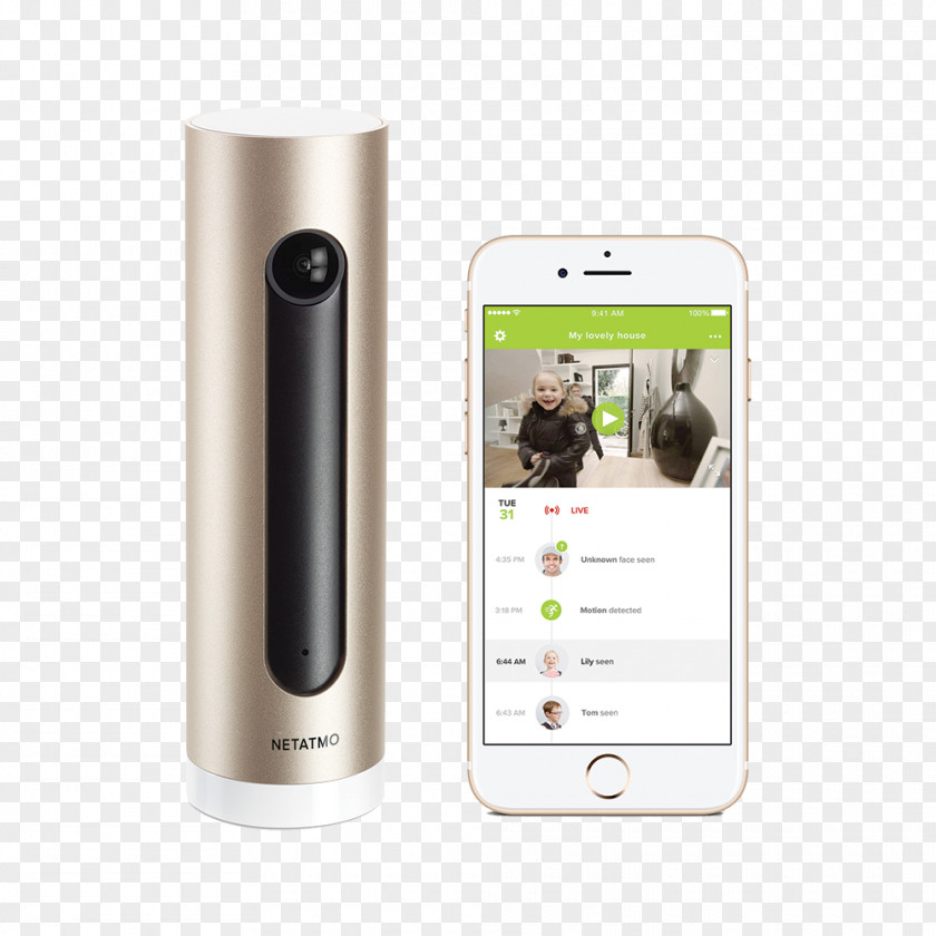 Camera Netatmo Welcome Facial Recognition System Home Security Wireless PNG