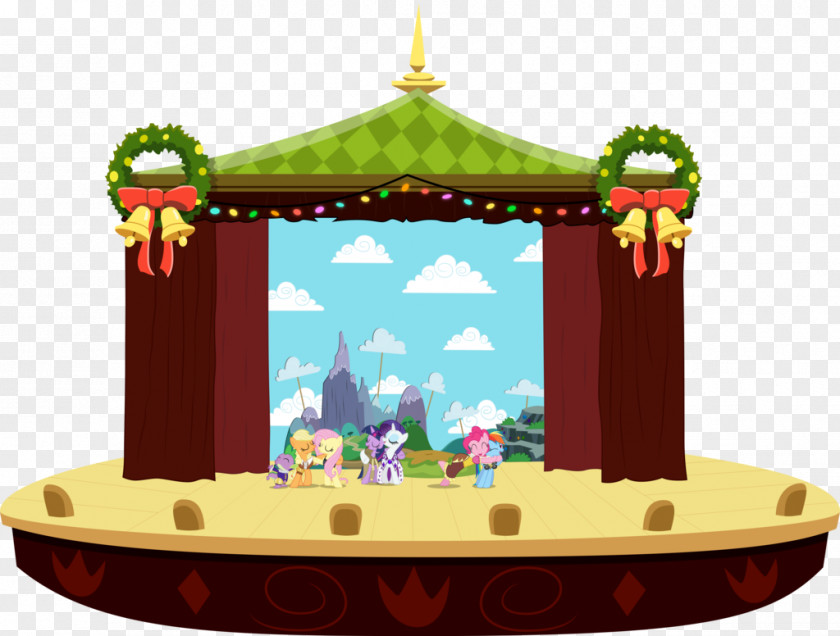 Concert Stage Rainbow Dash Pinkie Pie Pony Hearth's Warming Eve PNG