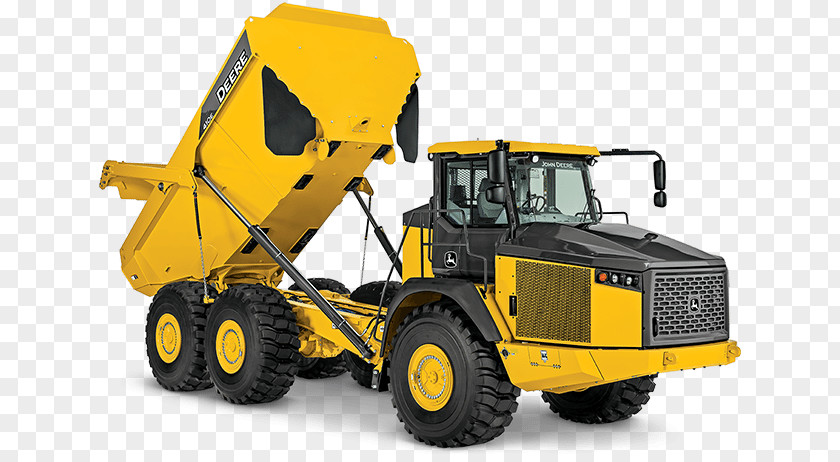 Construction Trucks John Deere Caterpillar Inc. Articulated Hauler Dump Truck Heavy Machinery PNG