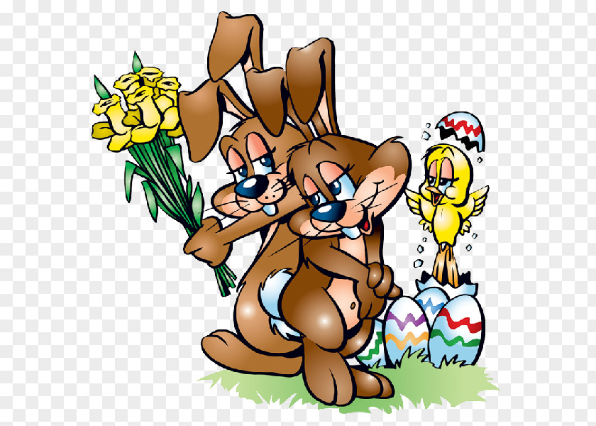 Cute Animals Easter Bunny Paskha Egg Holiday PNG