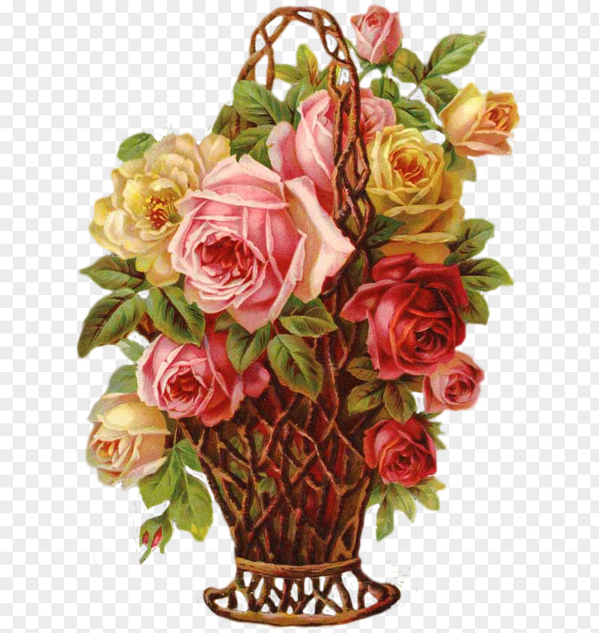 Flower Garden Roses Cabbage Rose Floral Design Bouquet Bokmärke PNG
