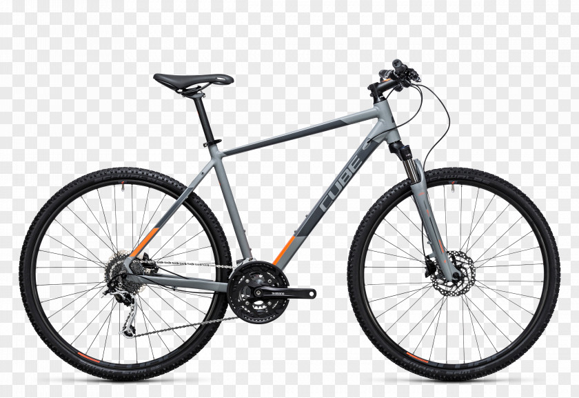 Orange Grey Hybrid Bicycle Mountain Bike Cyclo-cross Kona Company PNG
