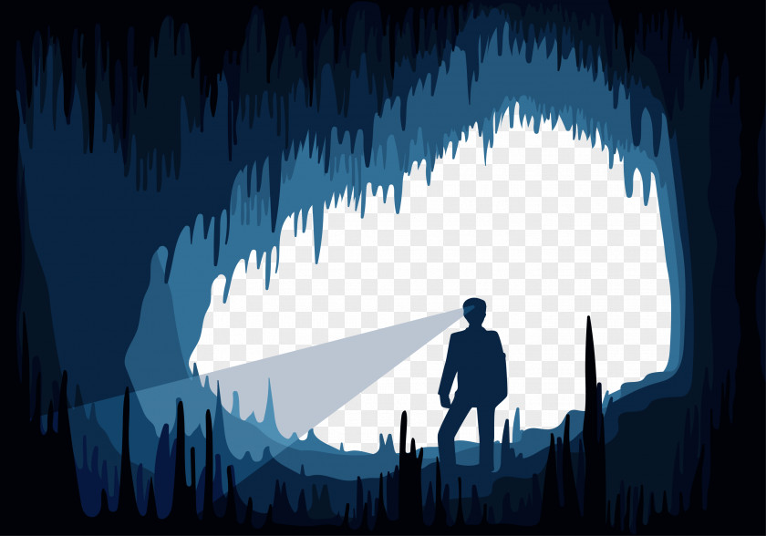 People In The Cave Euclidean Vector Illustration PNG