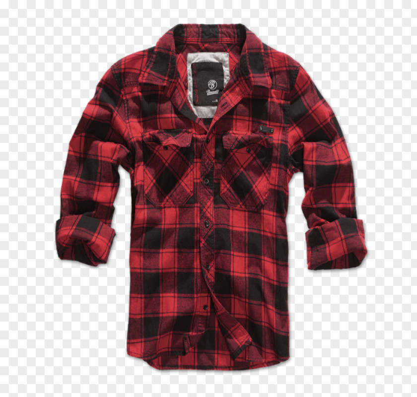 T-shirt Flannel Sleeve Check PNG