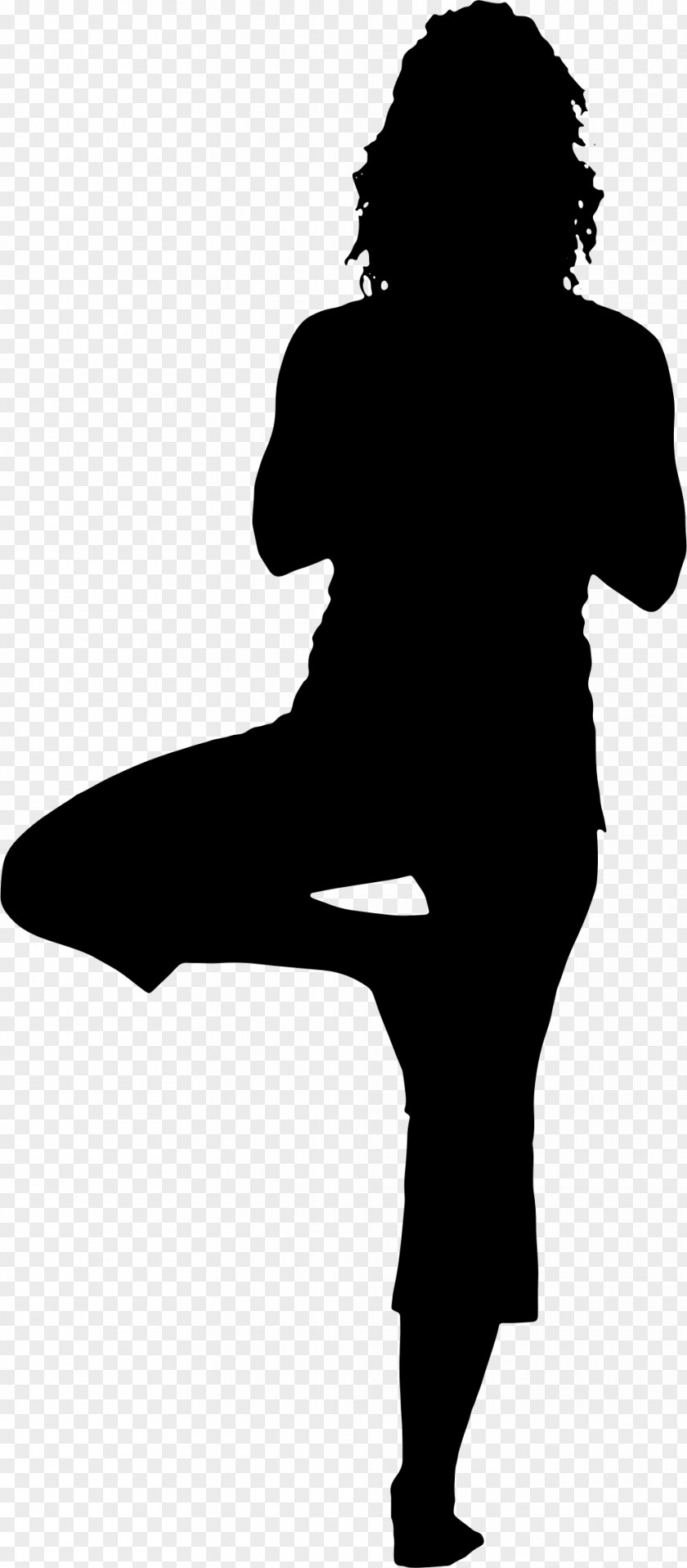 Yoga Silhouette Lotus Position Woman PNG