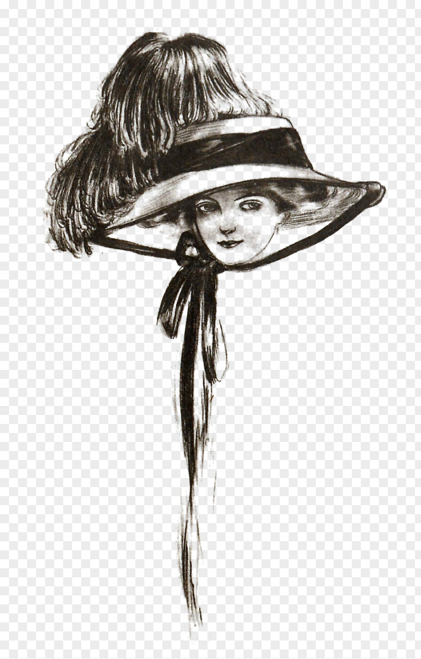 Hat Cowboy Fashion Illustration Sketch PNG