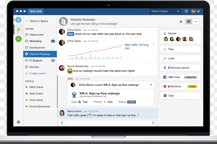 HipChat Slack Atlassian Instant Messaging Microsoft Teams PNG
