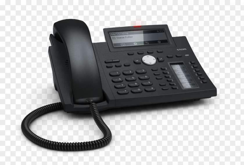Satellite Telephone Snom D345 (4260) VoIP Phone SNOM Schwarz PNG