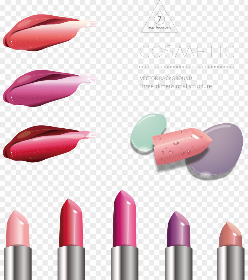 Vector Lipstick Watercolor Painting PNG