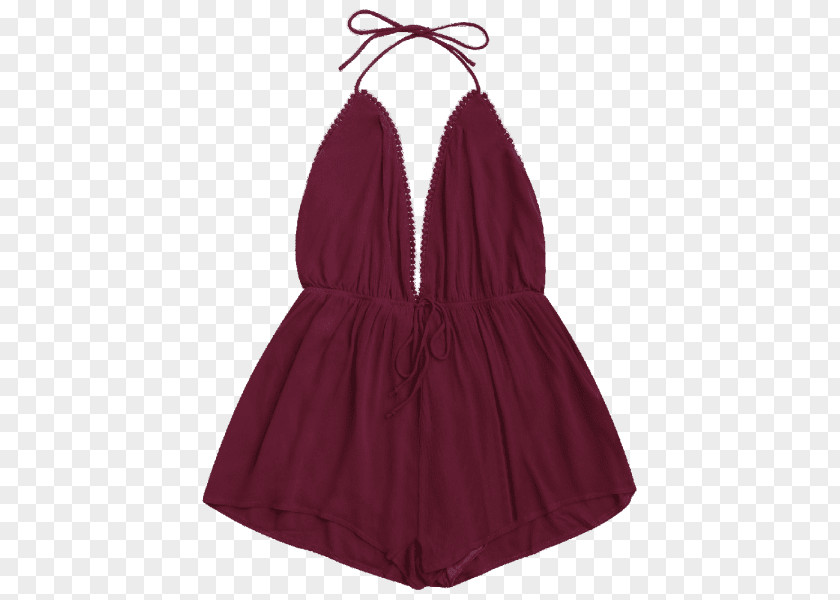 Burgundy Tennis Shoes For Women Beach Romper Suit Neck Tube Top Dress PNG