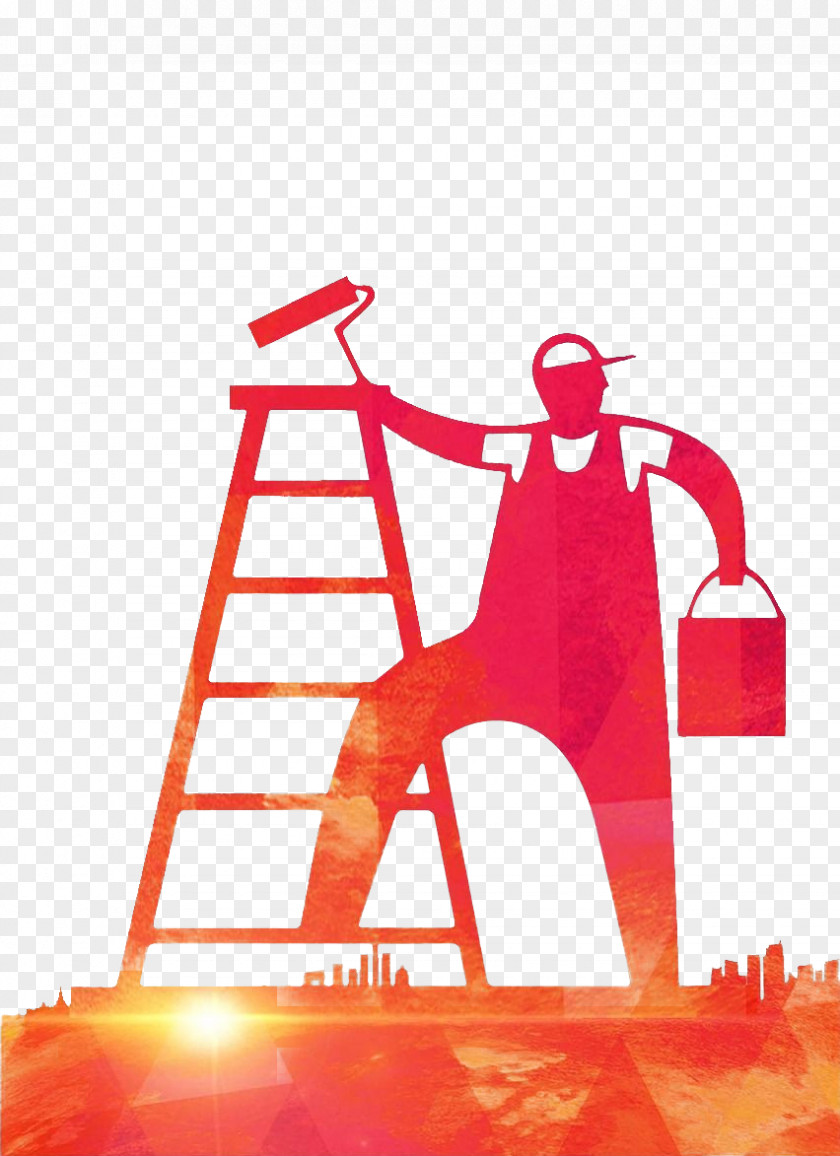 Handyman Silhouette House Painter And Decorator PNG