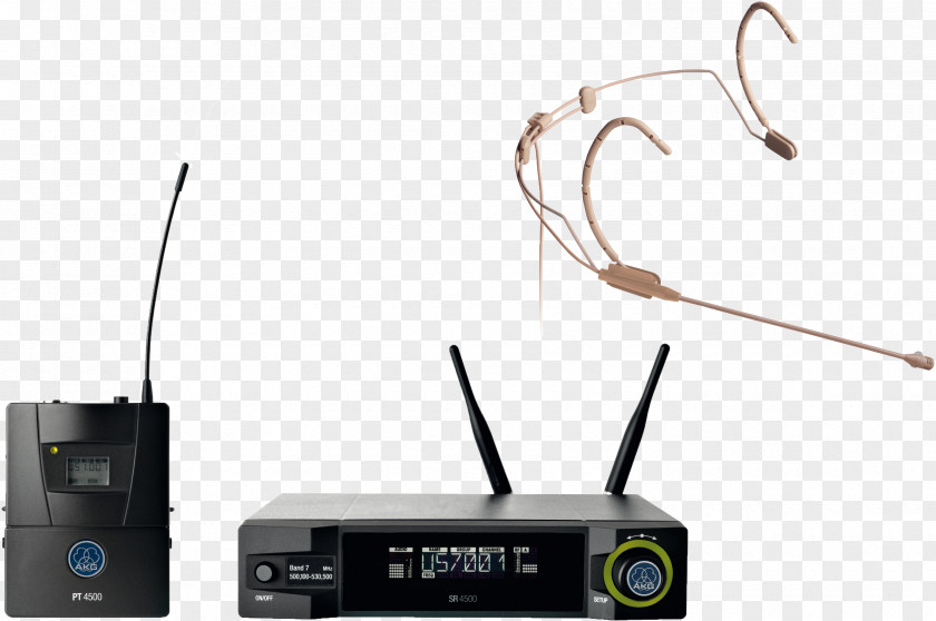 Headset Microphone Wireless System AKG WMS4500 D7 Set Reference 3205Z00010 PNG