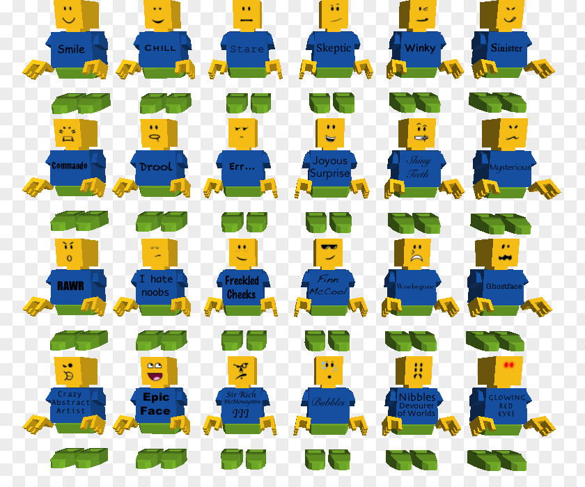 Roblox Face Toy Plastic PNG