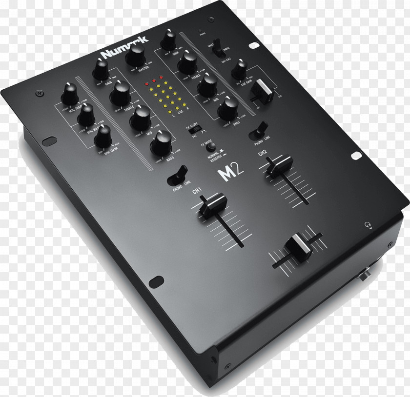 Turntable DJ Mixer Numark M2 Audio Mixers Disc Jockey Industries PNG