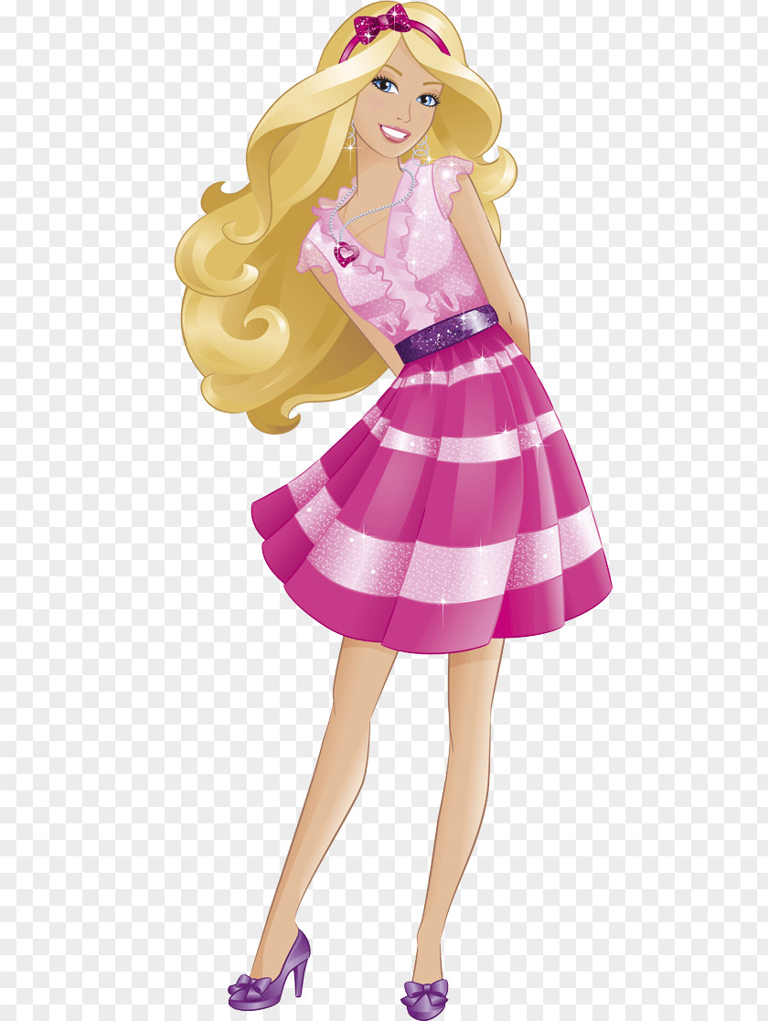 Colorful Fashion Barbie Doll Clip Art PNG