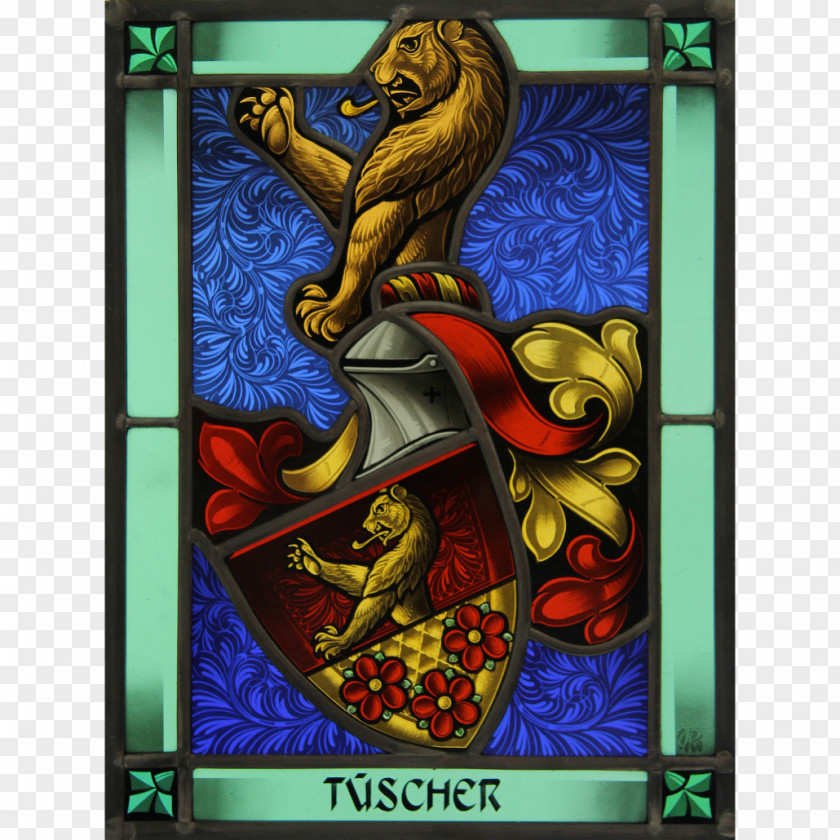 Escher Stained Glass Standesscheibe Leadlight PNG
