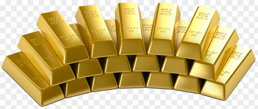 Gold Bar Bullion Mining Metal PNG