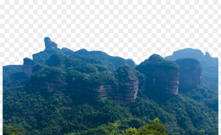 Guangdong Danxia Mountain Scenic Six Mount China Landform Tourism PNG