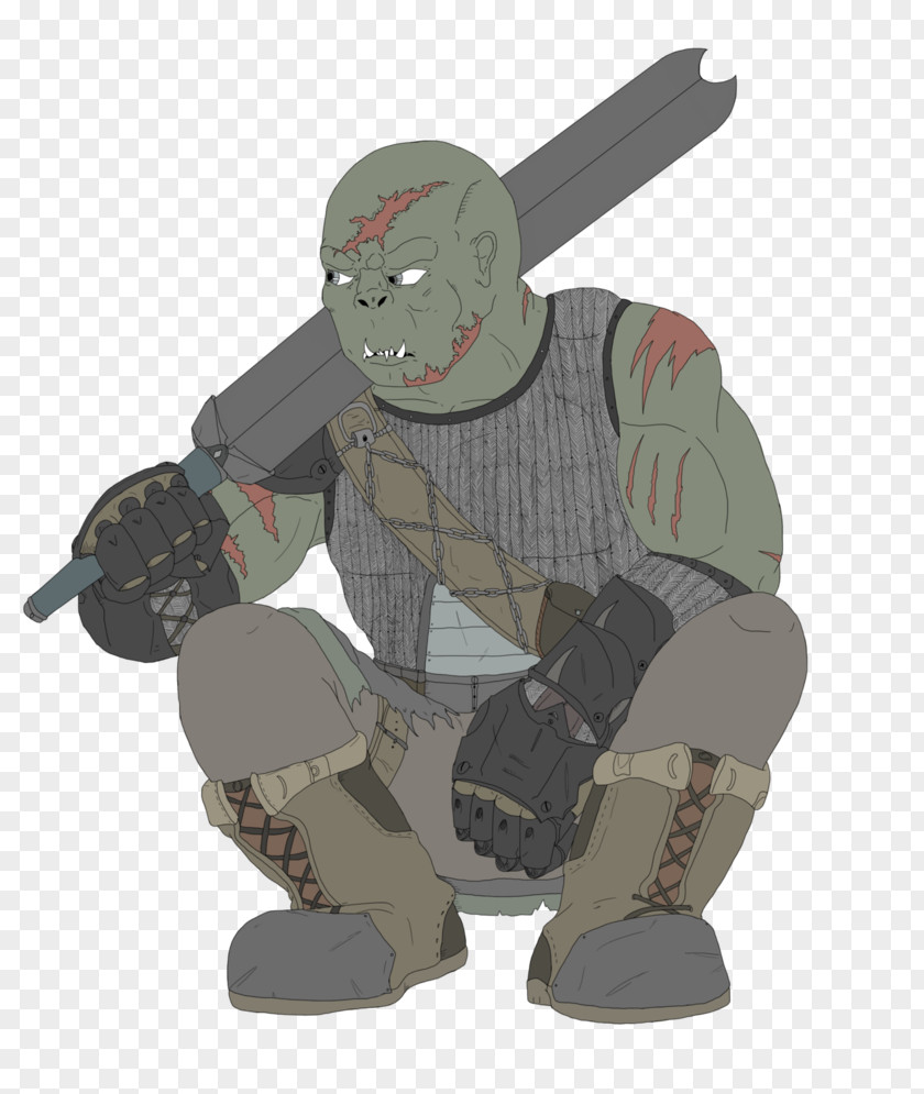 Half-orc Dungeons & Dragons Fighter Pathfinder Roleplaying Game PNG