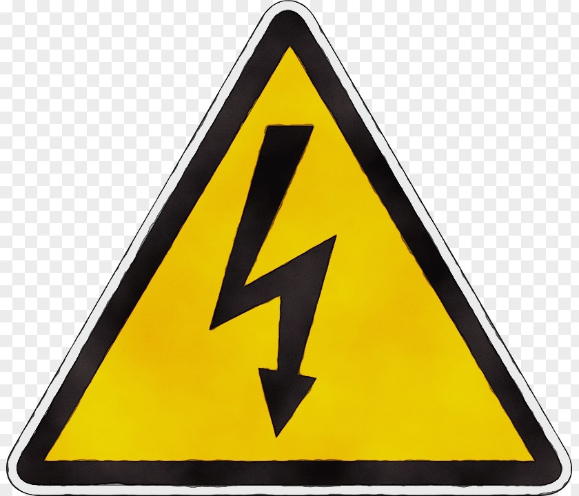 Symbol Hazard Yellow Traffic Sign Triangle Signage PNG