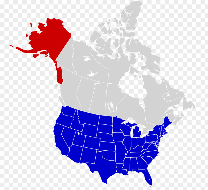 United States Canada World Map Blank PNG