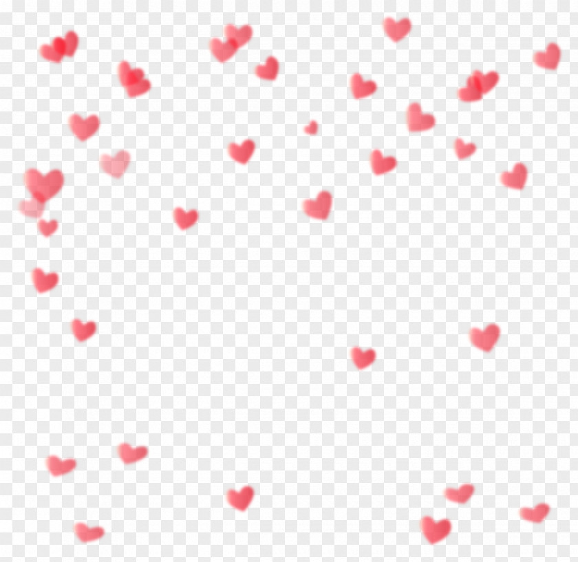 Vector Hand-painted Floating Heart PNG