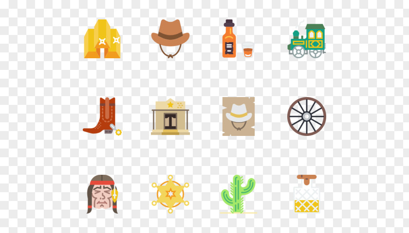 Wild West Line Clip Art PNG