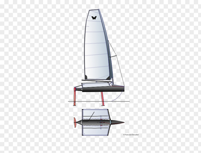 Americas Cup Sailing Hydrofoil America's Moth PNG