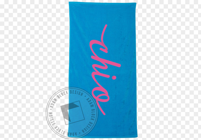 Beach Towel Textile Turquoise Font PNG
