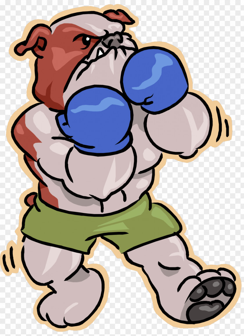Boxing Bulldog Boxer Cartoon Clip Art PNG