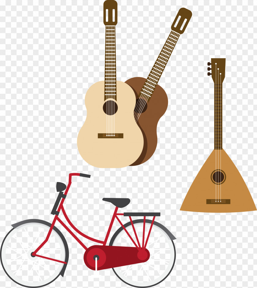 Casual Fashion Instrument Material Vector Bike Spain Flamenco PNG