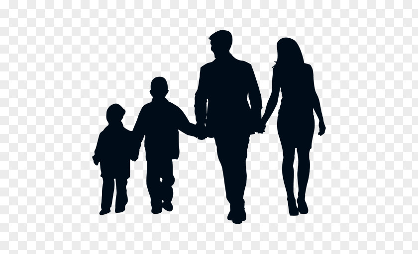 Family Silhouette Clip Art PNG
