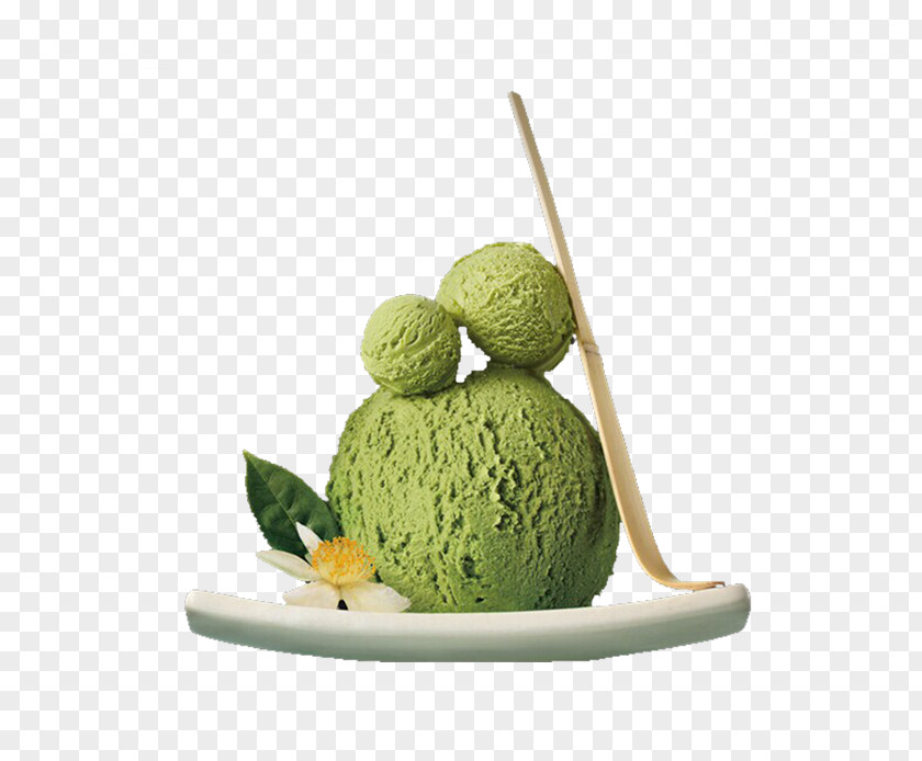 Green Ice Cream Tea Matcha Japanese Cuisine PNG