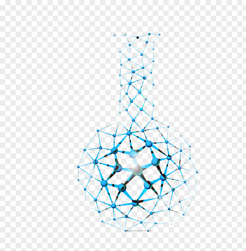 Bottle-like Molecular Structure Geometry Symmetry Molecule Pattern PNG