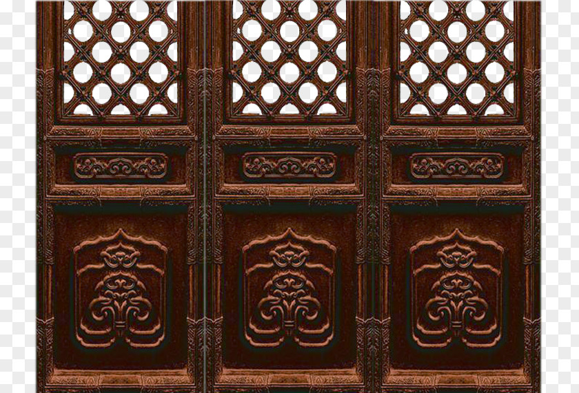Classical Elegance Grillwork Doors China Wood Stain Iron Material Door PNG