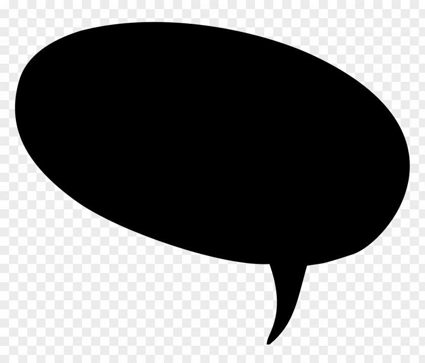 Speech Bubble Black And White PNG