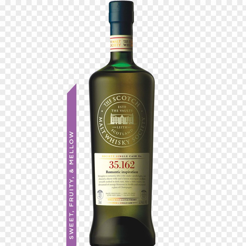 Bottle Whiskey Single Malt Whisky Scotch The Society Distilled Beverage PNG