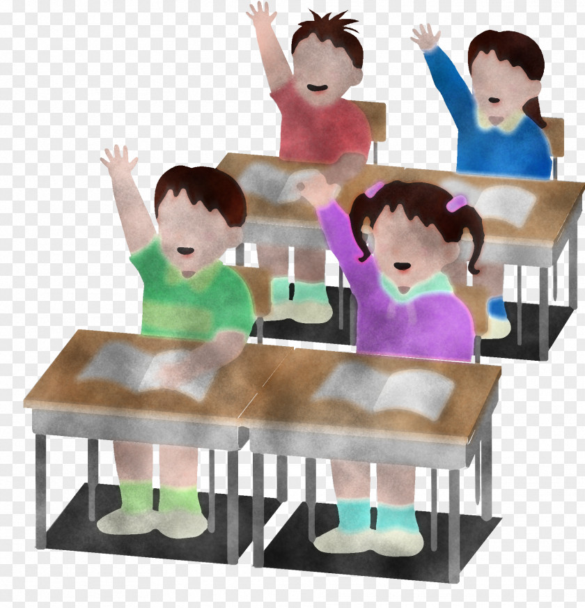 Toddler Animation Table Furniture Cartoon Play Child PNG