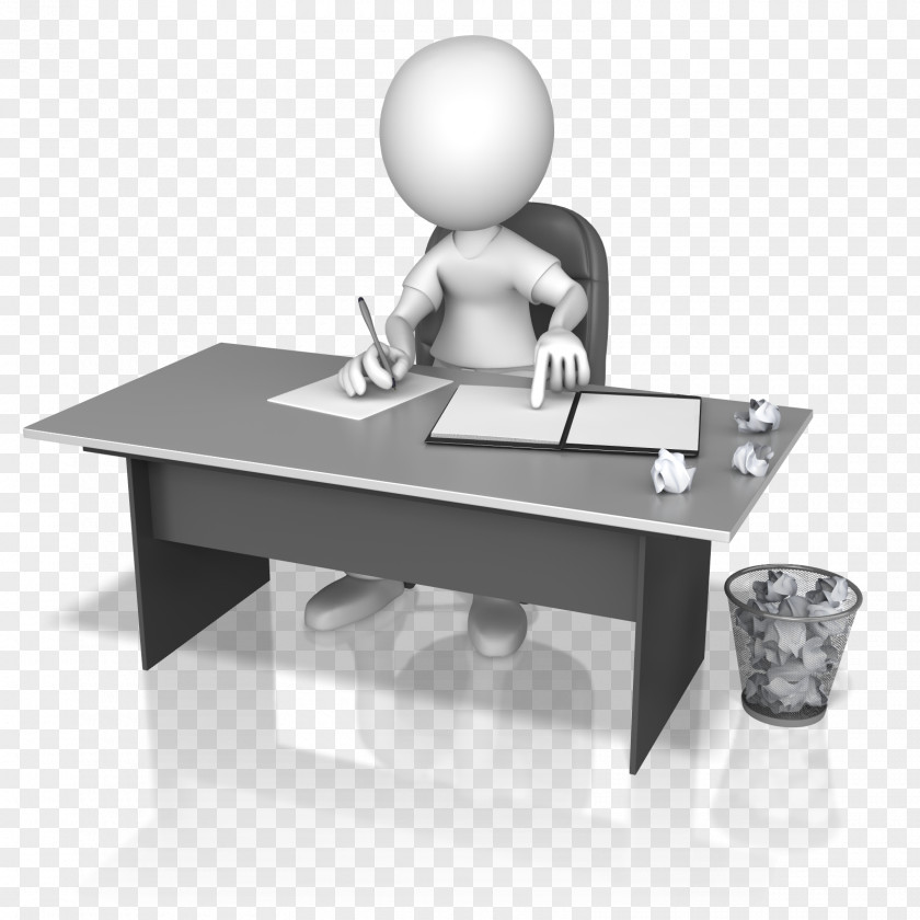 Figures Clipart PresenterMedia Writing Animation Book Desk PNG